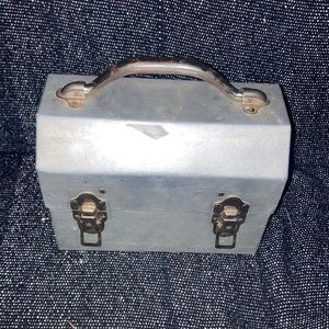 🧂☕️ Vintage Atomic Era Metal Lunchbox Rare 1:1 1950s ☕️🍽